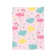 thumbnail image 2 of Flamingo Blanket Cute Flamingo Gifts for Women Girls Throw Blanket Pink Tropical Fleece Fuzzy Soft Flannel Plush Warm Bedding Stuff for Kids Adults 80x60, 2 of 6
