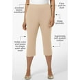 thumbnail image 3 of Catherines Women's Plus Size Suprema Capri (With Pockets), 3 of 6