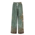 thumbnail image 4 of Bovemsi Wide Leg Pants Woman Women's With Pockets High Waist Adjustable Loose Casual Trousers Business Work Travel Pants, 4 of 4