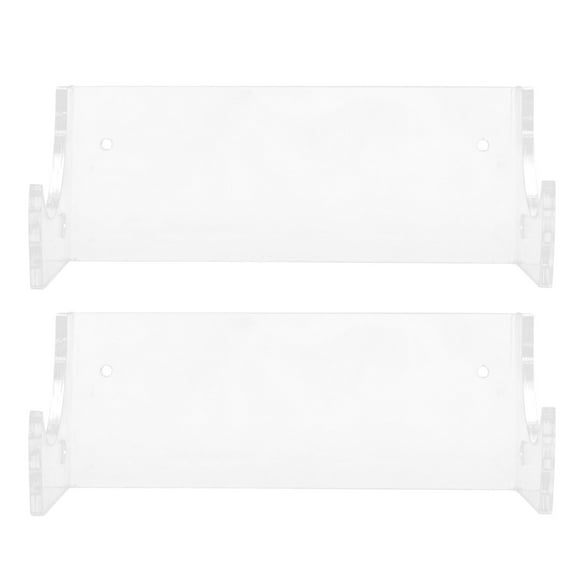 WEUVEB 2Pack Wall Mount Rolling Pin Holder Acrylic Space-saving Kitchen Organization 11.8X3.9X3In