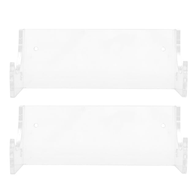 WEUVEB 2Pack Wall Mount Rolling Pin Holder Acrylic Space-saving Kitchen Organization 11.8X3.9X3In