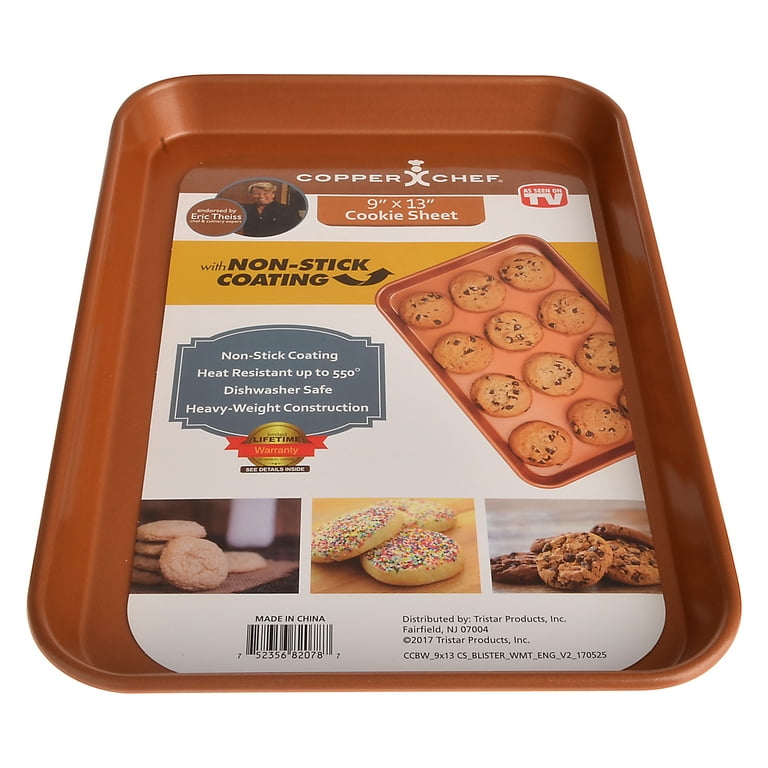 Copper Chef Diamond Bakeware 2-Pack Baking Tray Cookie Sheet Set (9x13 –  Mansfield Solutions