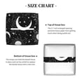 thumbnail image 5 of Yiaed Crescent and Stars Print Tissue Box Cover, PU Leather Decorative Organizer for Tabletop, Bathroom, Car, Office Creative Decorative, 5 of 7