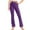 Purple, variant on Jalioing High Waist Leggings for Girls Flare Leg Stretchy Dance Tights Pants Toddler Kids Cute Yoga Leggings