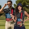 thumbnail image 2 of Jeiento 250 Years Eagle Matching Golf Shirts for Couples Women Golf Tank Tops Collared Racerback Tennis Shirt USA Flag Athletic Activewear for Men, Men's XL, 2 of 6