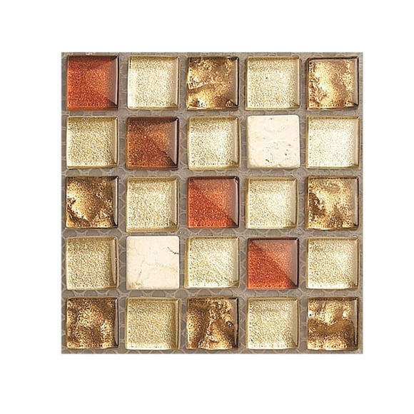 Peel and Stick Backsplash 10 Sheet Self Adhesive Marble Mosaic Peel and Stick Wall Tiles DIY Stick on Backsplash Tile for Bathroom Shower Furniture Camper 4"x4"