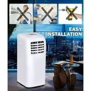 Gymax 8000BTU Portable Air Conditioner Cooling Fan Dehumidifier ASHRAE w/ Remote Control