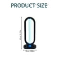 thumbnail image 2 of OUSITAID Lampe Domestique Portable en UVC avec Télécommande, Design Unique avec Réglages de Minuterie Réglables pour la Purification de l'Air, Options de 15/30/60 Minutes, Parfaite pour la Maison, la Cuisine, la Chambre, 2 of 8