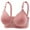 Beige, variant on LYEAA Womens Bras Front Closure Push up Lightly Lined Cotton Wireless Daily Bras Wirefree Adjustable Strap Lift Soft Bralette No Wire Breathable Comfort All Coverage Sleeping Bras for Elderly Beige M