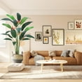 thumbnail image 2 of Artificial Bird of Paradise Tree 7FT(84in) Fake Palm Tree for Indoor Outdoor Modern Decor Faux Plants for Home Office Perfect Housewarming Gift with 17 Trunks Faux Leaves and 3 Flowers 1 Pack, 2 of 6