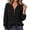 Black, variant on Women's Cable Knit Half Zip Sweater Stand Collar Long Sleeve Pullover Loose Fit Soft Warm Cozy Casual Dressy Daily Fall Winter Knit Tops Gray