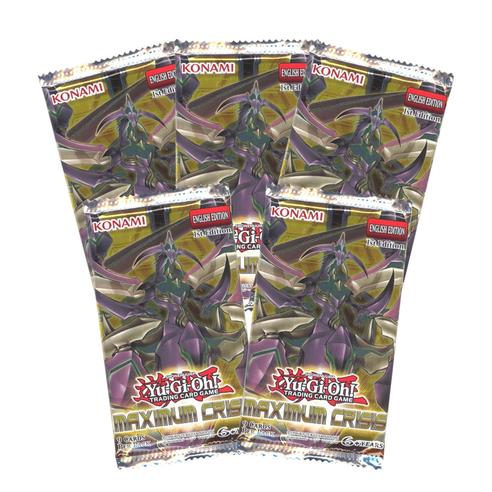 YGO Lot of 10 1st Ed booster packs of Maximum Crisis 