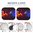 thumbnail image 5 of KLL Futuristic Red And Blue Bird Windshield Sun Shade 2-Piece Foldable Car Front Window Sunshade for Most Sedans SUV Truck- Large, 5 of 5