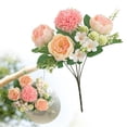 thumbnail image 2 of Gnwei Artificial Peony Flowers Faux Silk Hydrangea Bouquet Vintage Wedding Home Table for Door Decor Reusable Bouquet of Rose Flowers for Valentine Wedding Birthday Party, 2 of 9