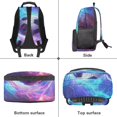 thumbnail image 5 of KUIFORTI Football Print Kids Backpack Large Capacity Childrens Backpack with Front Pockets Adjustable Straps for Elementary Middle Daily Use Back to School Gifts for Boys, 5 of 7