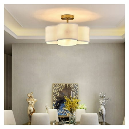 

ZHOUJIA 4-Light Bedroom Ceiling Light Chandelier Island Living Room Pendant Lamp Fixture