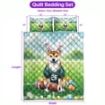 thumbnail image 5 of Happy Easter Hello Spring Shiba Inu Playing Football Quilt Bedding Set Shibas Dog Lovers Gifts Idea 1 Blanket Bed Cover 2 Pillowcases - 13003, 5 of 5