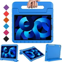 Kids Case for iPad 10th Generation 10.9 inch 2022, TECH CIRCLE Shockproof Light Weight Covertible Handle Stand 10.9” iPad 10th Generation Protective Case for Kids Toddlers Boys, Blue