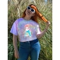 thumbnail image 2 of Manga Girl W Kimono Tie Dye Spiral Women -Image by Shutterstock, Female Large, 2 of 4