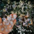 thumbnail image 3 of PENGXIANG 300Pcs  Simulation Snowflakes Mini Holographic DIY Accessories Christmas Tree Ornament False Snowflakes for Party, 3 of 11