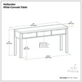 thumbnail image 6 of Simpli Home Hollander 60 inch Wide Solid Wood Contemporary Console Table in Warm Walnut Brown, 6 of 7