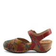 thumbnail image 2 of Spring Step L’Artiste Women's Koraline Mary Jane Flat Shoes – Hand Painted Floral Leather, Cushioned Microsuede Footbed, Adjustable Ankle Strap, 2″ Cork Wedge Heel, 2 of 8