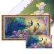 thumbnail image 1 of Kit Punto Cruz Pavo Real Impreso Hilo Algodón Ecológico Bordado 11CT 98x48cm, 1 of 9