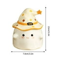 thumbnail image 2 of Honeeladyy Cute Ghost Ceramic Coffee Mug with Witch Hat Lid, Dishwasher Safe Drinkware Halloween Coffee Cup for Tea Milk Cereal Thoughtful Gift Office Home Decor, 2 of 4