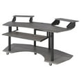 thumbnail image 4 of Pemberly Row Contemporary Wood Studio Music Recording Desk in Black Oak, 4 of 7