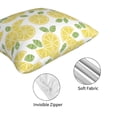 thumbnail image 4 of Throw Pillow Covers, Lemon slices Soft Square Pillow Cases with Invisible Zipper for Couch Bed Sofa, Farmhouse Fall Home Decor 20"x20", 4 of 7