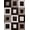 Brown, variant on Plume Shag Performance Black & Grey Area Rug