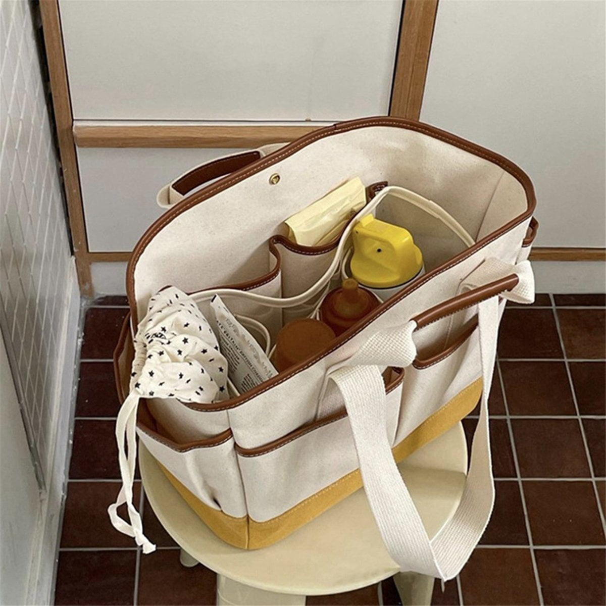Large Baby Shower Box for Newborn Necessities, Portable Mummy Bag for Baby Products and Large-Capacity Diaper Bag