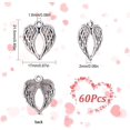 thumbnail image 2 of 60Pcs Angel Wing Charms Fairy Wings Charms Guardian Angel Charm Fairy Wing Beads Tibet Style Alloy Wing Charm, 2 of 9