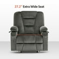 thumbnail image 6 of MCombo 27.2'' Extra Wide Seat Power Lift Recliner Chair for Short People, Fabric R7561 (Grey, Small-Wide), 6 of 10