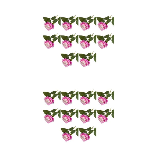 Ramo de flores artificiales 10 Piezas Toystoory Rosa oscuro