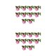 thumbnail image 2 of Ramo de flores artificiales Wosthever 10 piezas Rosa oscuro, 2 of 6