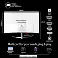 thumbnail image 4 of ZZA White 27 Inch Curved Gaming Monitor, 300Hz 1ms Full HD 1080P, AMD FreeSync Premium, Eye Care with Flicker-Free, HDMI DisplayPort, VESA Mount, for Home Office Gaming PC Computer, 4 of 9