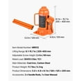 thumbnail image 5 of VEVOR Hydraulic Bottle Jack, 12 Ton (26455.5 lbs) Capacity, 8.1-15.7 Inch Lifting Range, Heavy Duty Welded Bottle Jack, 5 of 9