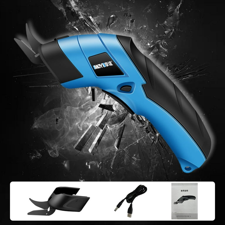 Portable Cutter Electric Scissors - USB Rechargeable, with Extra Shear for  Cardboard,Cutting Cloth,Rug,Carpet