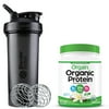 Orgain Keto Collagen, Gluten Free, Paleo Friendly Protein Powder, Chocolate (0.88 LB) with BlenderBottle Classic V2 45-Ounce Shaker Bottle for Protein Shakes, Black and Bonus Nutrition Basics Whisk