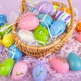 thumbnail image 3 of Scidweet 36PCS Hanging Easter Eggs, 2.36'' Tall Plastic Eggs Easter Decoration for Easter Hunt, Easter Basket Stuffers Fillers, Classroom Prize Supplies, Classroom Gifts for Easter, 3 of 6
