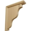 Ekena Millwork 2 1/4"W x 9"D x 11"H Hamilton Traditional Bracket, Cherry