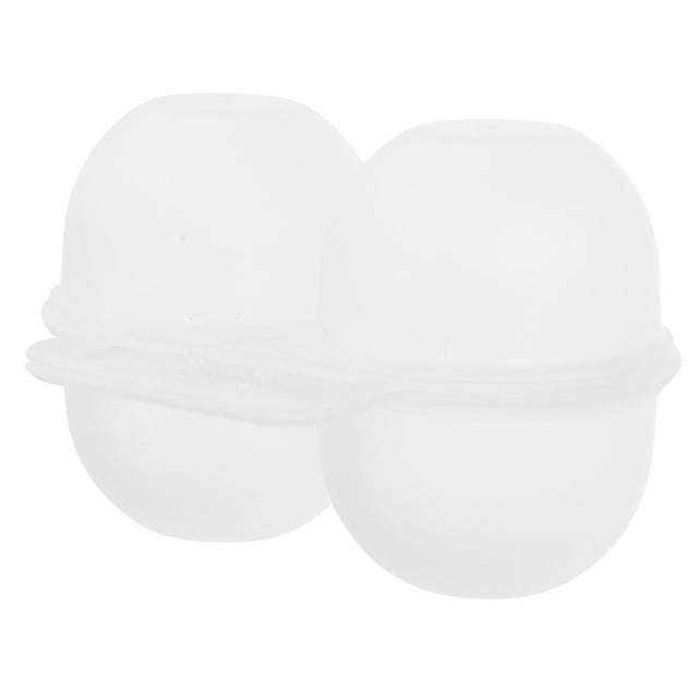 Bandeja para huevos de camping con dos ranuras, para el refrigerador, contenedor de plástico para huevos, caja para huevos de gallina, práctica caja para huevos para camping, picnic al aire libre.
