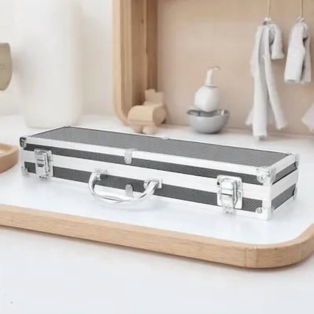 Luxshiny Caja Organizadora De Herramientas Portátil Con Asa Antideslizante Y Seguro Color Surtido
