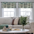 thumbnail image 4 of LALILO Kitchen Curtain Valance Ethnic Tribal Art Boho Vintage Rod Pocket Window Curtain 52"x 18" Set of 2, 4 of 5