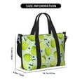 thumbnail image 2 of Travel Duffle Bag green Lemon blueberry Travel Tote Bags Carry on Luggage Waterproof Weekender Bags with Top Handle Adjustable Shoulde Strap for Travel Gym, 2 of 5