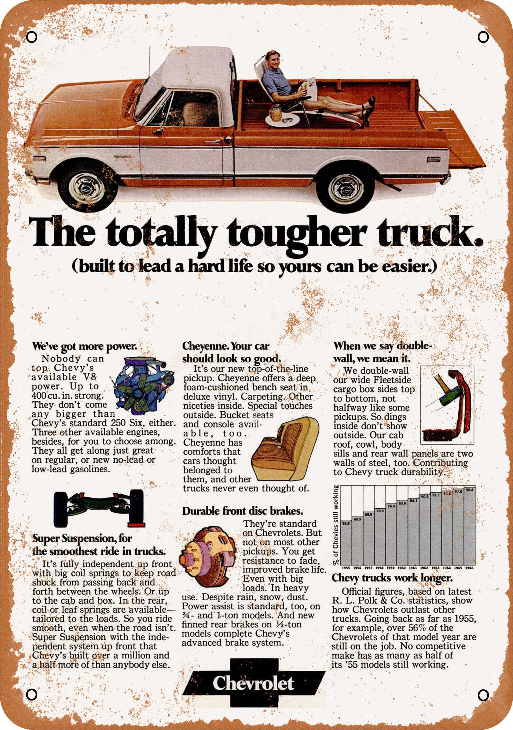 1955 CHEVROLET 9/" x 12/" Sign