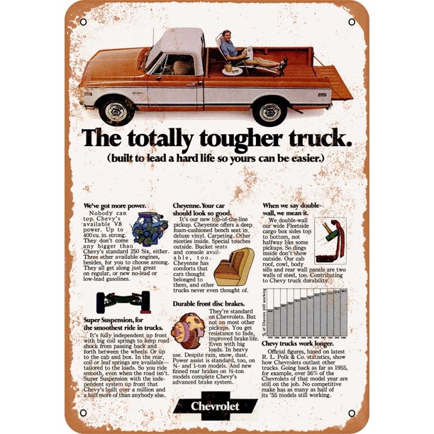 1971 Chevy Pickup Trucks Metal Sign 9x12 Inch Vintage Look Walmart Com 1971 Chevy Pickup Trucks Metal Sign 9x12 Inch Vintage Look Walmart Com
