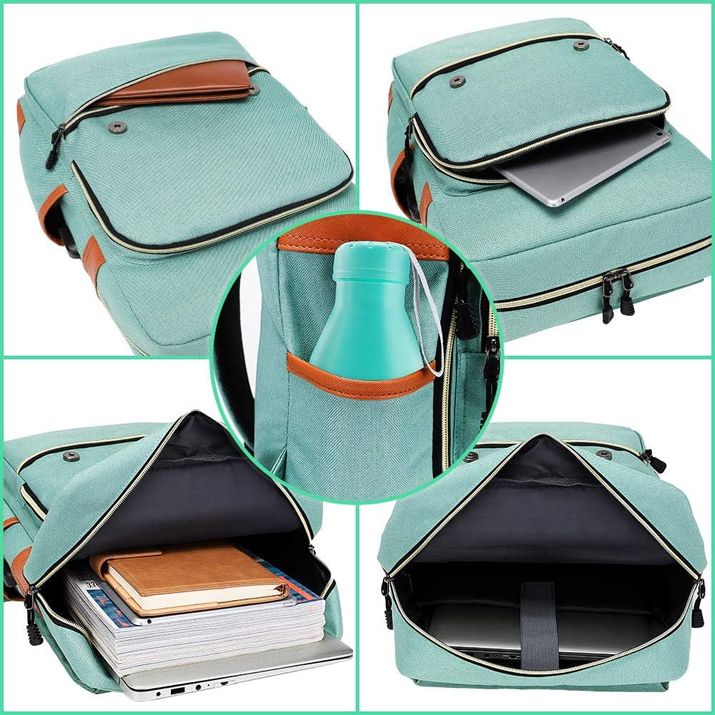 Vintage Laptop Backpack for Women Men Travel Backpacks with USB Charging Port Fashion Backpack Fits 15.6Inch Notebook Walmart