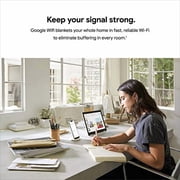 Google Wifi AC1200 Mesh WiFi Router 1500 Sq Ft Coverage 1 Pack White